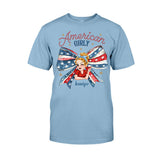 Coquette American Girl - Personalized Independence Day/ 4th of July T-shirt And Hoodie