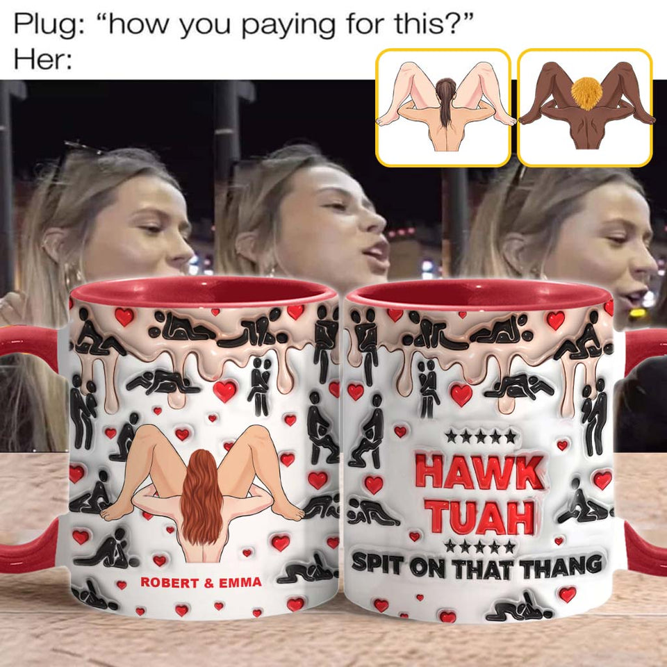 Spit On That Thang - Personalized Couple Accent Mug