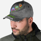My Favorite Monsters Call Me Grandpa Papa - Personalized Grandpa Classic Cap