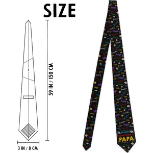Reasons I Love Being A Grandpa - Personalized Grandpa Necktie