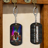 Grandpasquatch - Personalized Grandpa Stainless Steel Keychain