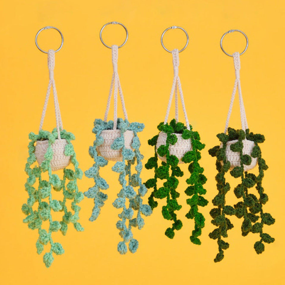 Any Message - Crochet Plant Car Décor