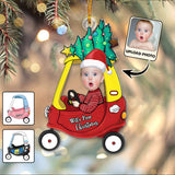 Baby's First Christmas - Personalized Newborn Transparent Ornament