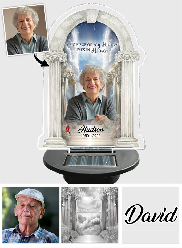 En souvenir de - Lampe solaire commémorative personnalisée pour jardin