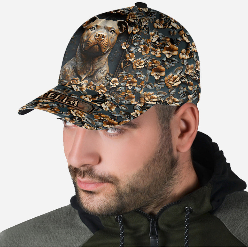 Strong Pitbull - Personalized Dog Classic Cap