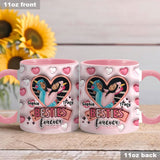 Besties forever - Personalized Bestie Accent Mug