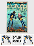 You & Me And The Sea - Personalized Scuba Diving Canvas And Poster