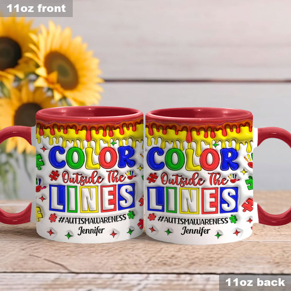 Sensibilisation à l'autisme - Mug personnalisé pour la sensibilisation à l'autisme