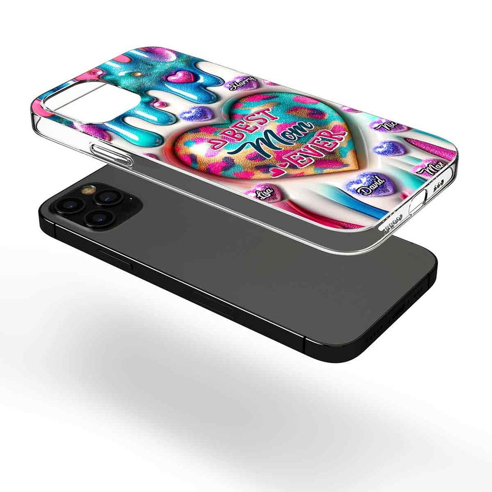 Best Mom Grandma Ever - Personalized Mother Clear Phone Case