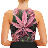 Pretty Lil' Pothead - Personalized Weed Crop Tank Top