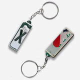 Any Letter Liscense PLate - Personalized Couple Matching Keychain
