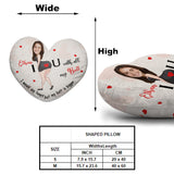 I Love You With All My Butt Custom Photo And Name - Personalized Couple Shaped Pillow