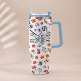 You Hold Our Hand - Personalized Mother Tumbler With Handle