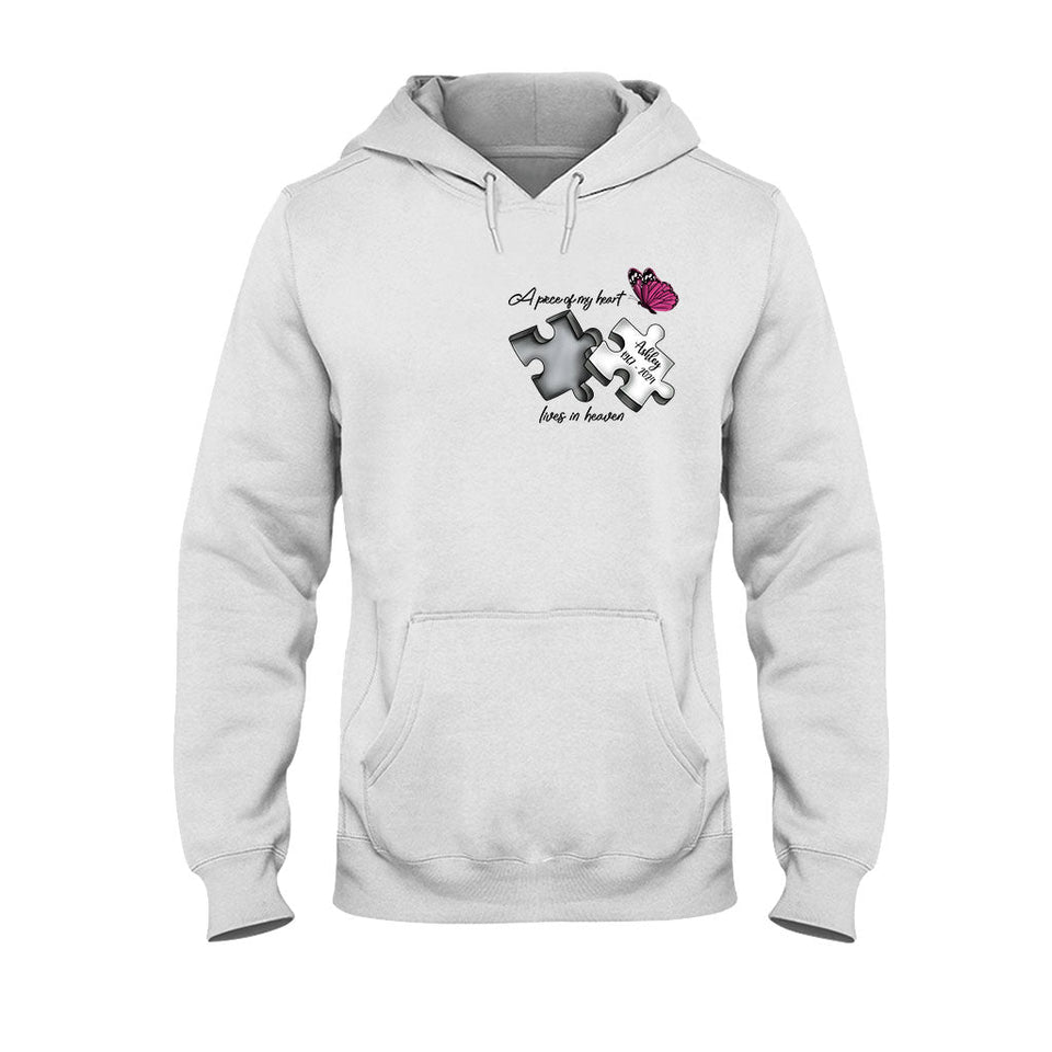 Toujours dans mes pensées, à jamais dans mon cœur - T-shirt et sweat à capuche commémoratifs personnalisés