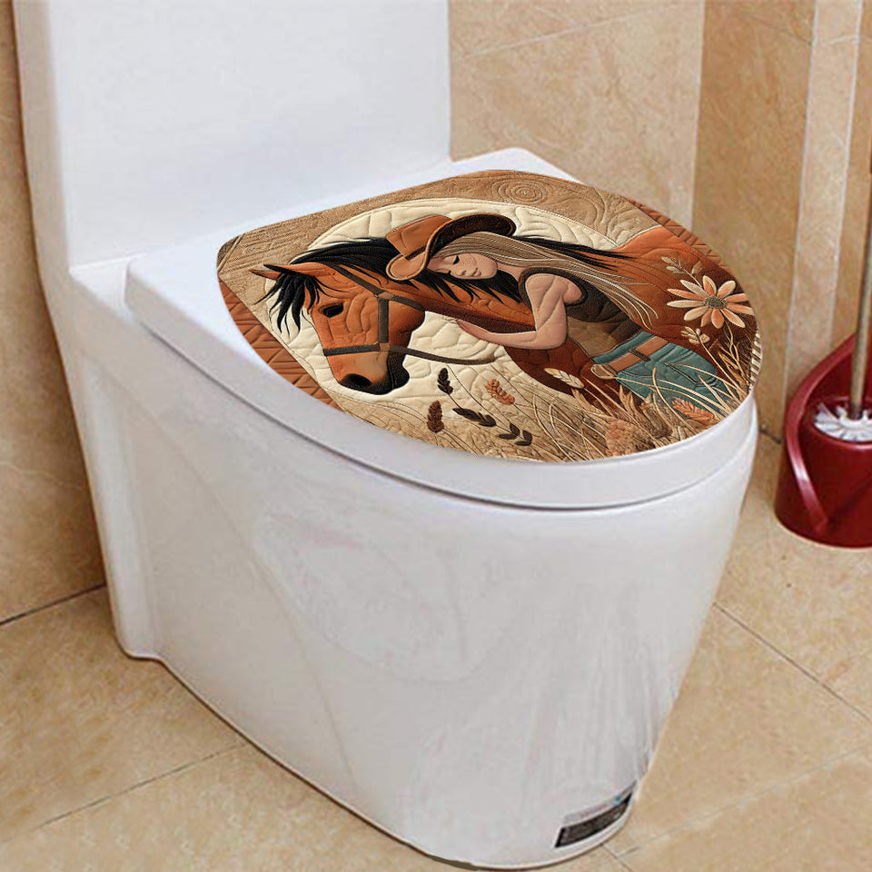 Horse Lovers - Personalized Horse Bathroom Curtain & Mats Set