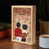 Every Love Story Is Beautiful But Ours Is My Favorite - Personalized Couple Picture Frame Light Box