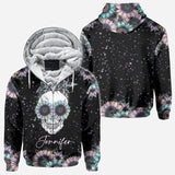Zero F Given Pink Blue Sunflower - Personalized Skull All Over Shirt