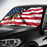 Back The Blue K9 - Personalized Police Officer Car Sunshade