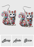 Beautiful Cat - Personalized Cat Earrings