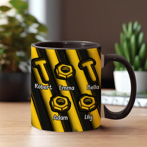 If Dad Can't Fix It We're All Screwed - Personalized Father Accent Mug
