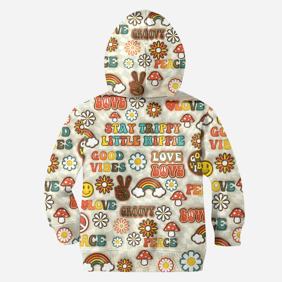 Hippie Soul Retro Multi Style - Personalized Hippie All Over Shirt