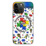 Sensibilisation à l'autisme - Coque de téléphone personnalisée pour la sensibilisation à l'autisme