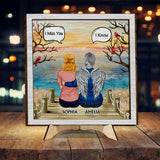 Je sais que tu me manques - Plaque commémorative personnalisée en bois double couche