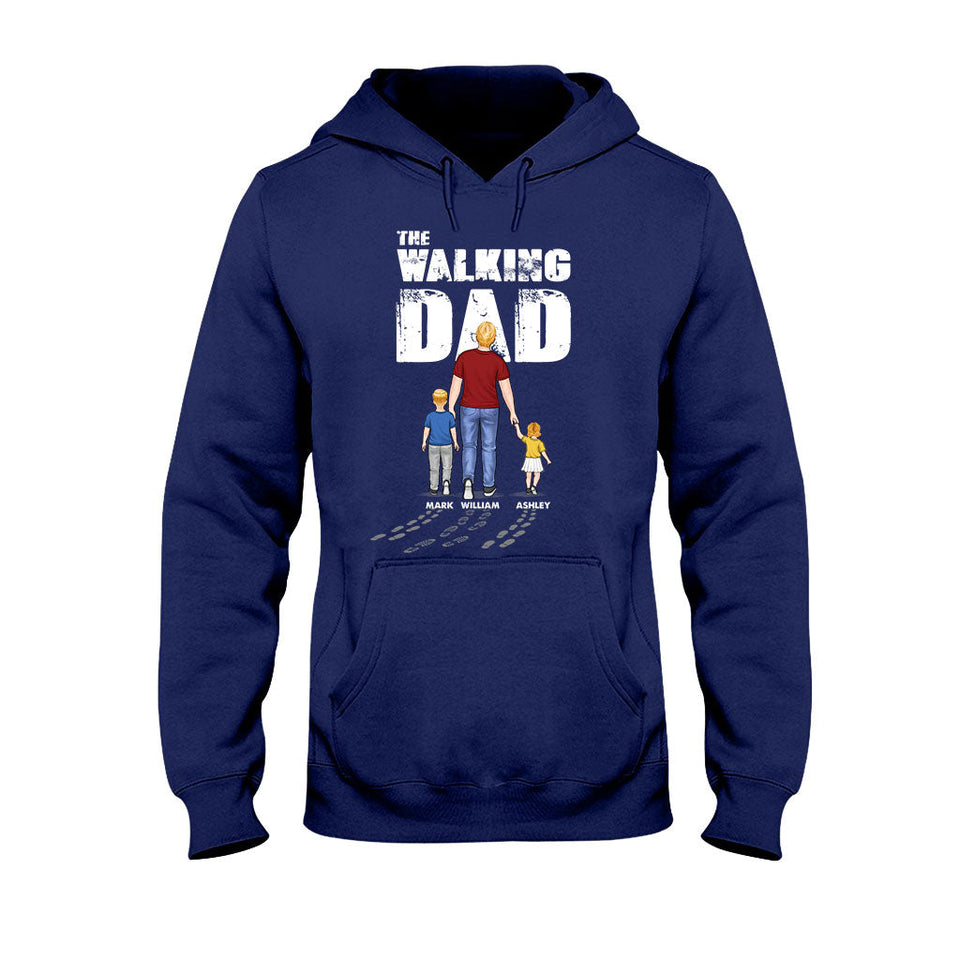 The Walking Dad - Personalized Father T-shirt And Hoodie