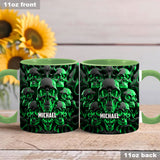 Melted Skull - Personalized Skull Accent Mug