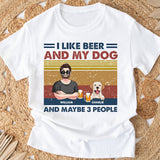 I Like Beer And My Dogs - Personalized Dog T-shirt And Hoodie