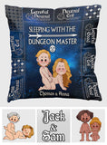 Sleeping With The DM - Personalized RPG Throw Pillow