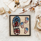The Best Dad/ Grandpa... Ever - Personalized Father 2 Layered Wood Sign / Wood Plaque