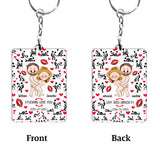 Couple Funny I Love You - Personalized Couple Keychain