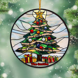 Merry Christmas - Personalized Family Transparent Ornament