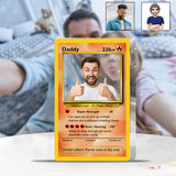 Poke Dad Best Dad Ever - Personalized Monster Trainer Custom Shaped Acrylic Plaque