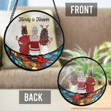The Bond Between Family - Personalized Family Stained Glass Suncatcher