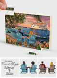 Couple Beach Tropical Landscape - Personalized Couple One-sided Horizontal Rectangle Building Brick Blocks
