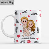 I Love Seeing You Naughty - Personalized Couple Mug