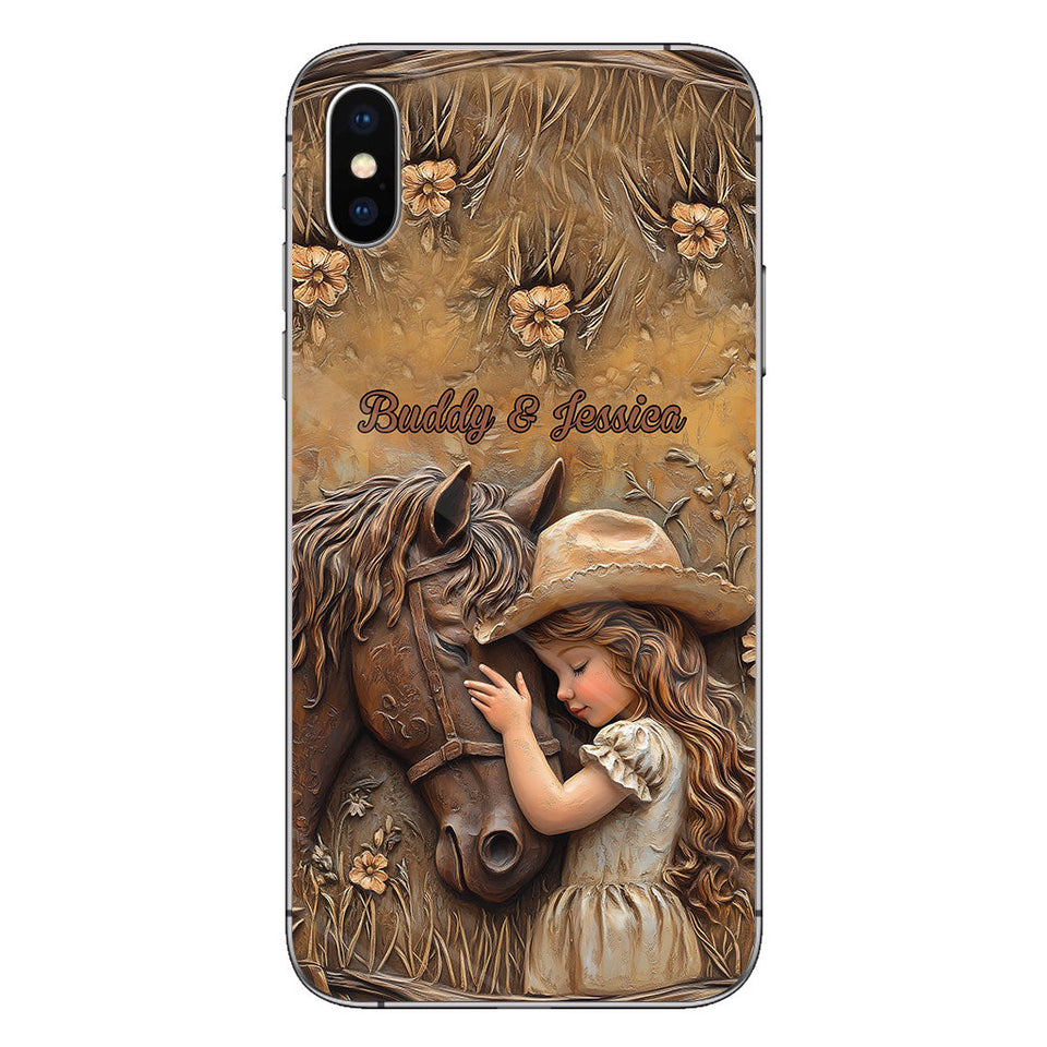 Just A Girl Who Loves Horse - Personalized Horse Clear Phone Case