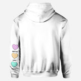 This Grandma Wears Her Heart On Her Sleeve - Personalized Grandma All Over Shirt