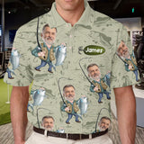 Gift For Fishing Dad, Husband, Uncle... - Personalized Fishing Polo Shirt