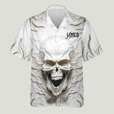 Black Skull - Personalized Skull Hawaiian Shirt