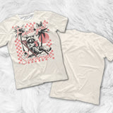 Feral Girl Summer - Personalized Raccoon All Over Shirt & Women Shorts
