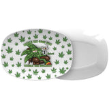 Inhale the Good Sh*t Exhale the Bullsh*t - Personalized Weed Plate