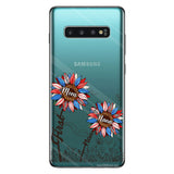 First Mom Now Grandma Sunflower Version - Personalized Grandma Clear Phone Case