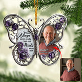 Your Wings Were Ready But Our Hearts Was Not - Personalized Memorial Custom Shaped Ornament