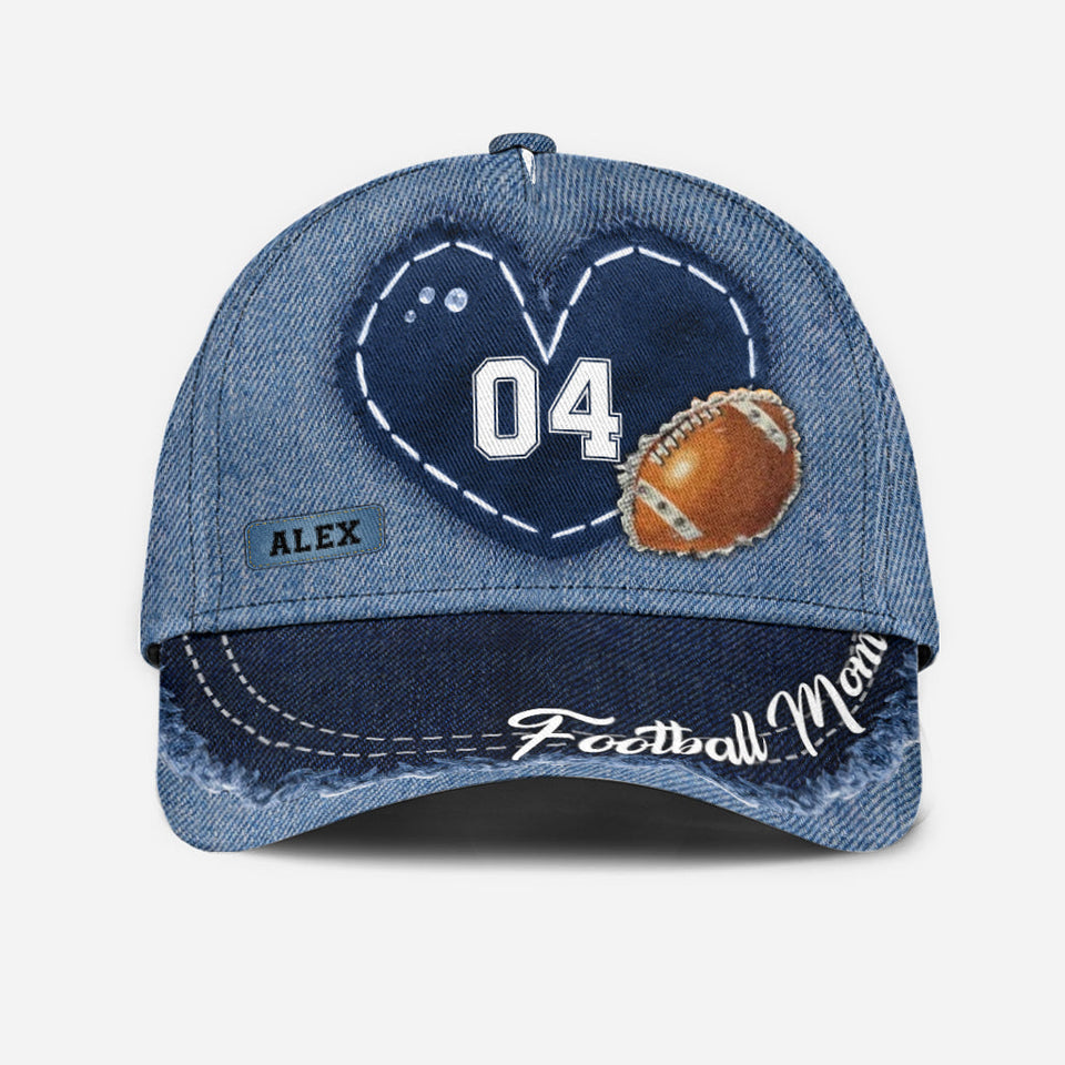Football Mom - Personalized Football Classic Cap