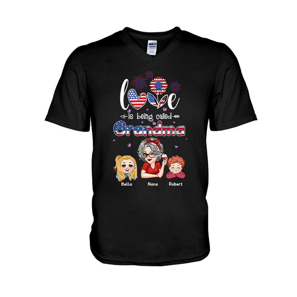 Blessed To Be Called Nana Grandpa Gigi - Personalized Grandma T-shirt And Hoodie