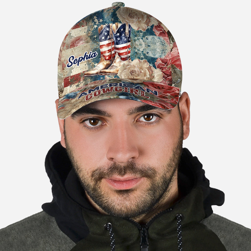 American Cowgirl - Personalized Country Girl Classic Cap