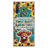 Sassy Highland Cow - Personalized Phone Case